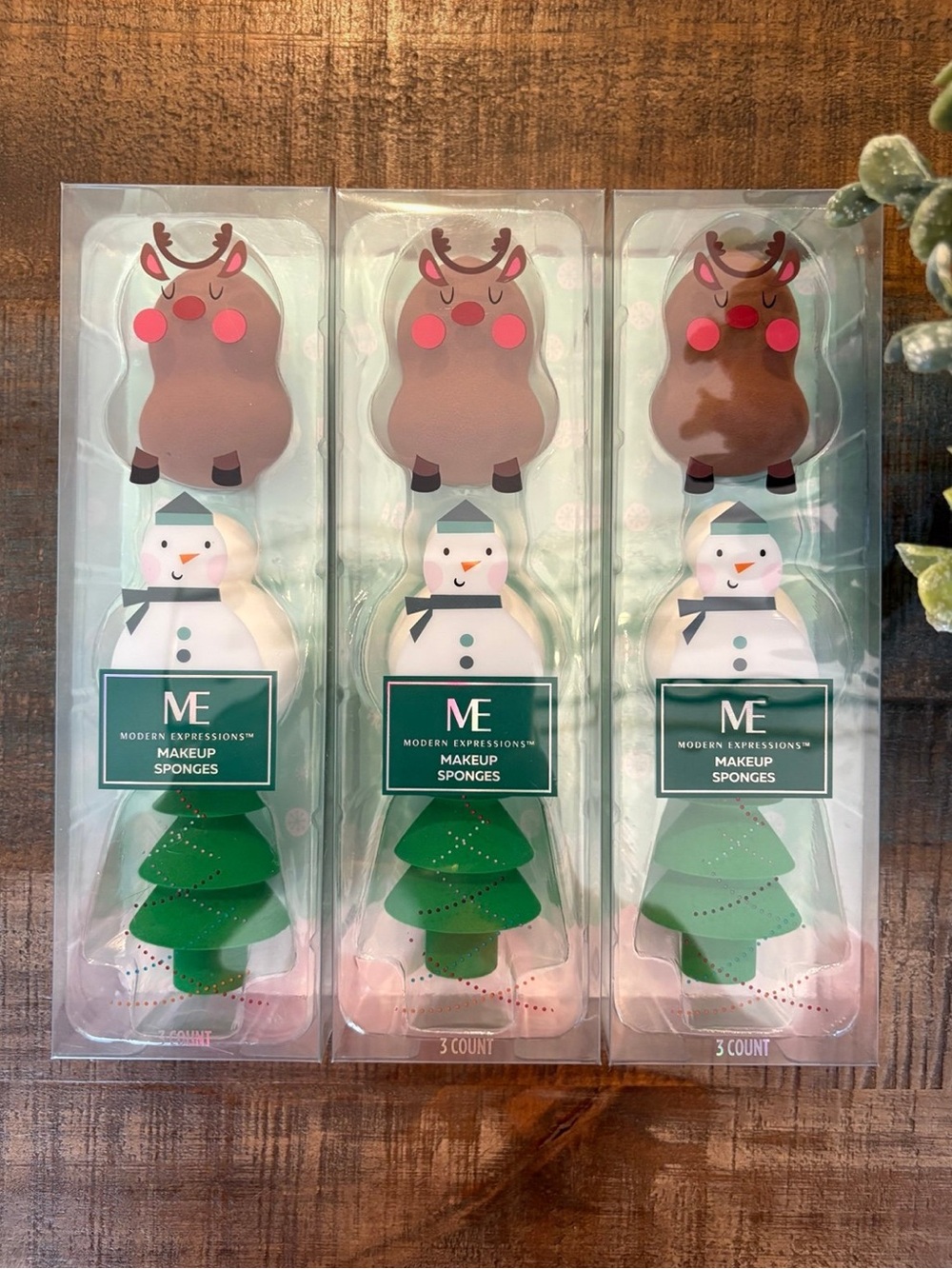 3 NEW Modern Expressions HOLIDAY Makeup SPONGES Sets **STOCKING STUFFERS**